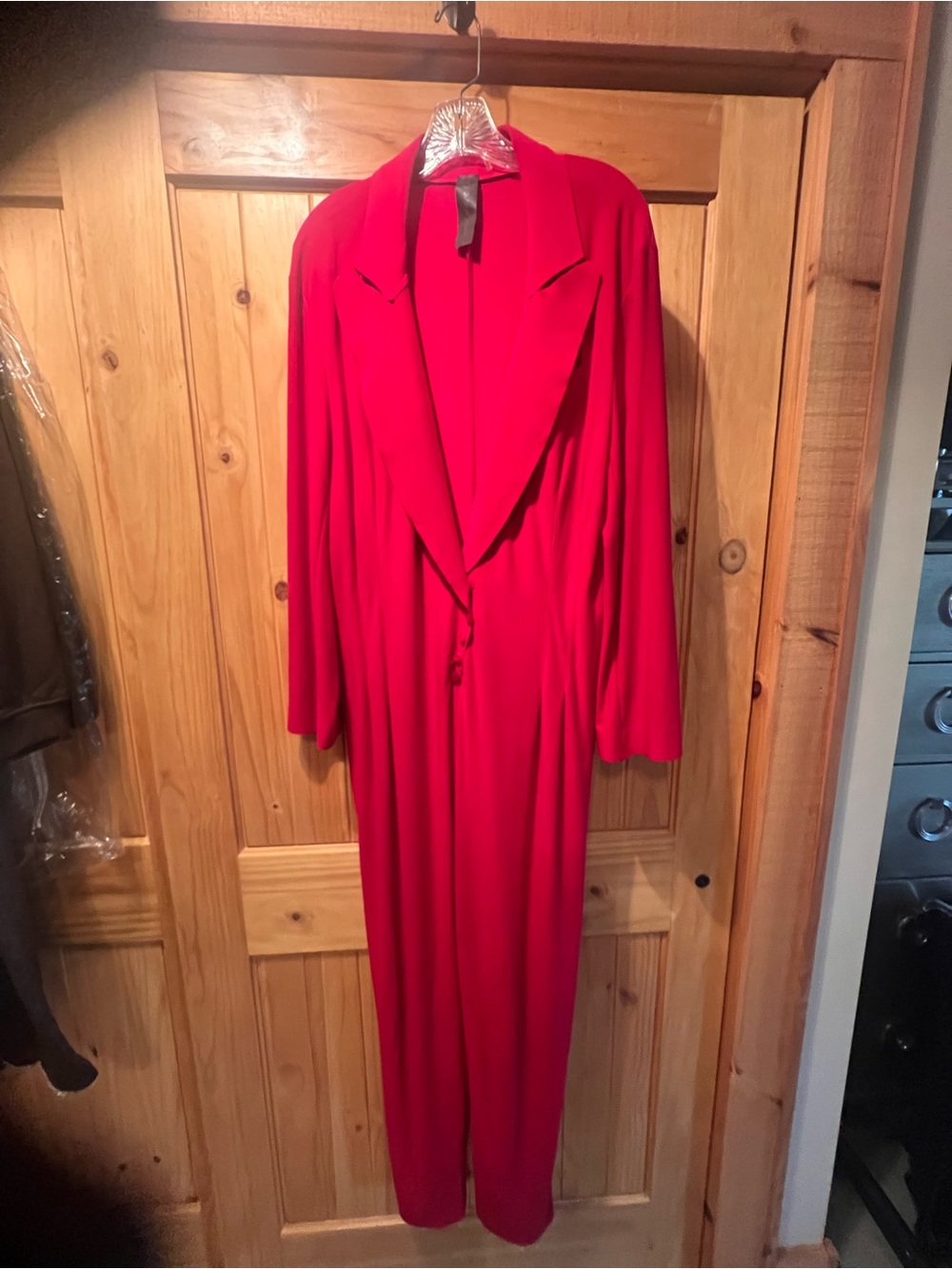 Norma Kamala Red Jumpsuit (Size L)